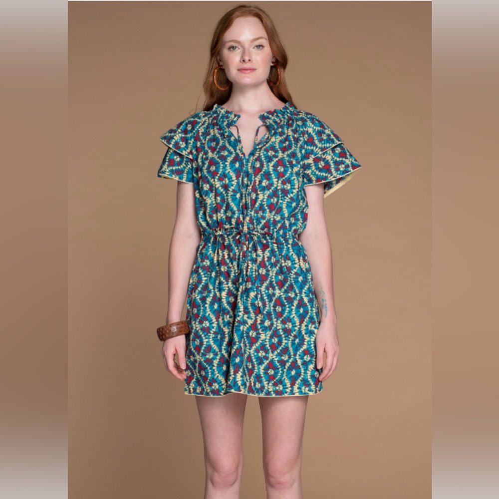 OLIVIA JAMES Tinsley Dress in Berry Batik
